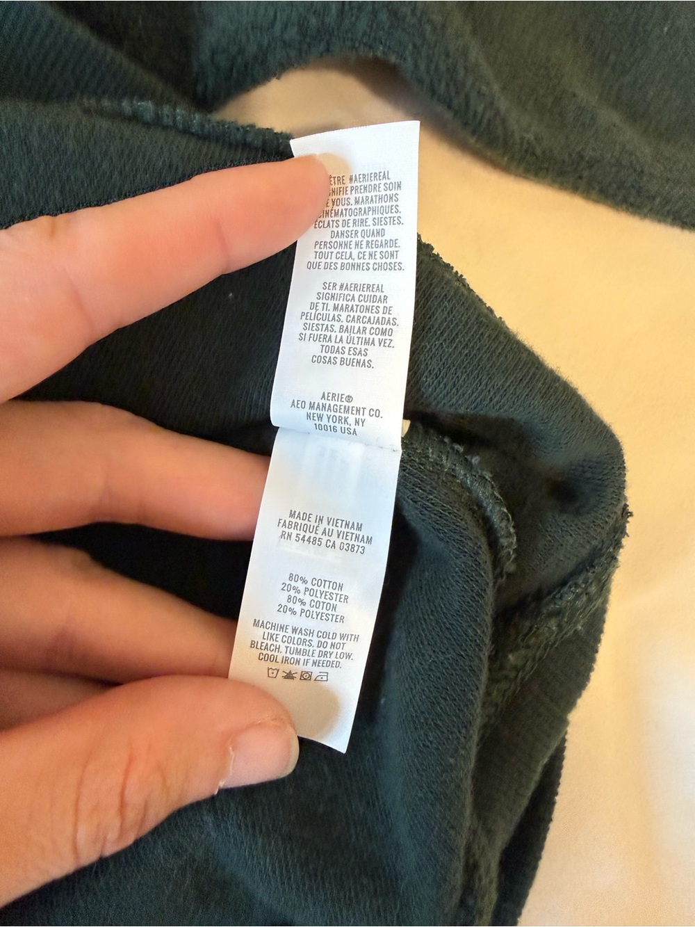 Aerie Sherpa Quarter Zip Pullover Women's Large Green Fleece Cozy - Picture 13 of 13